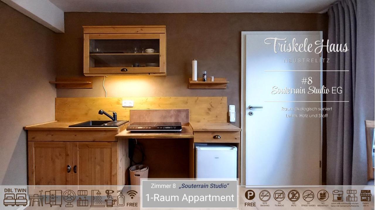 Triskele Haus - Oekologisches Gaestehaus Der Heilstaette Strelitz ノイシュトレーリッツ エクステリア 写真