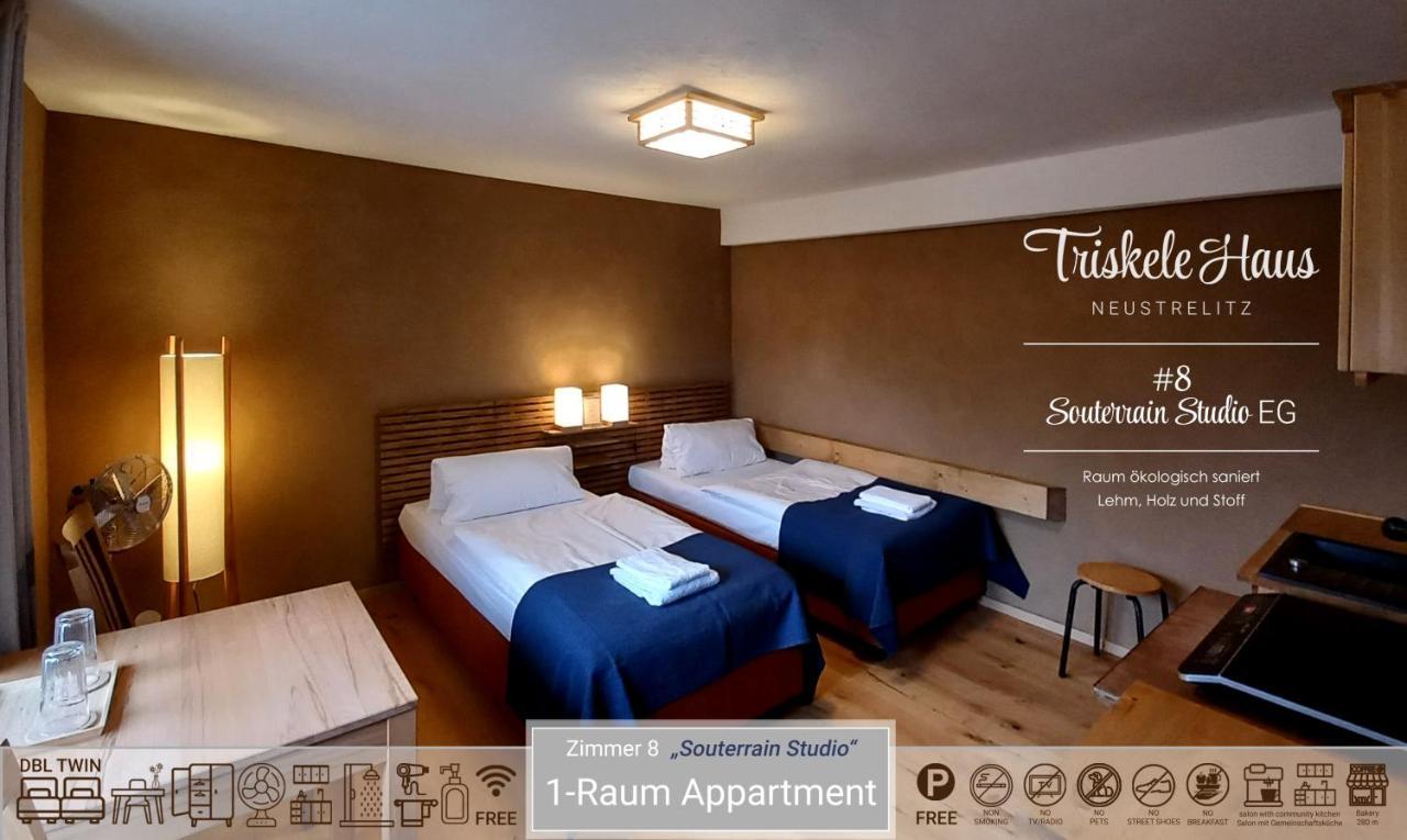 Triskele Haus - Oekologisches Gaestehaus Der Heilstaette Strelitz ノイシュトレーリッツ エクステリア 写真